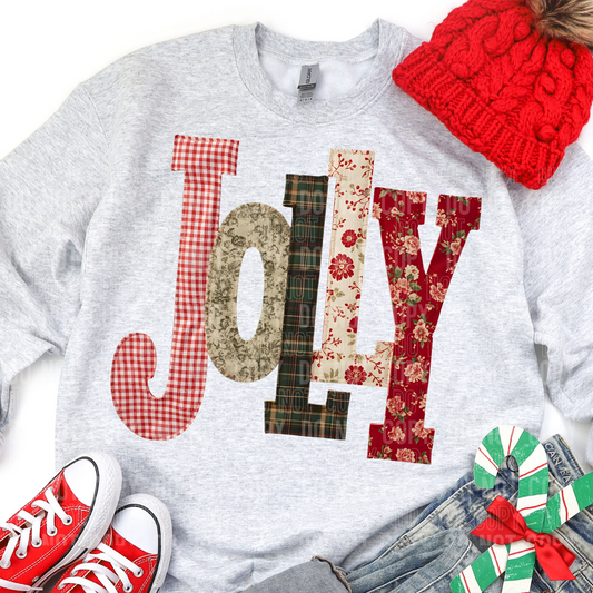Jolly Faux Patchwork #2617 DTF Transfer