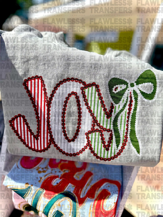 Joy Seersucker #2849 DTF Transfer