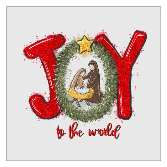 Joy To The World - Design 1 DTF Transfer