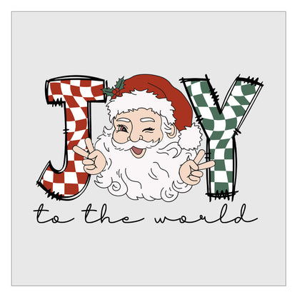 Joy to the World - Design 6 DTF Transfer