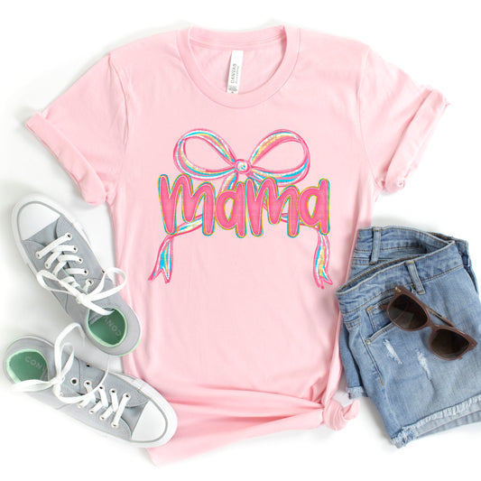 Mama Coquette Bow #2247 DTF Transfer