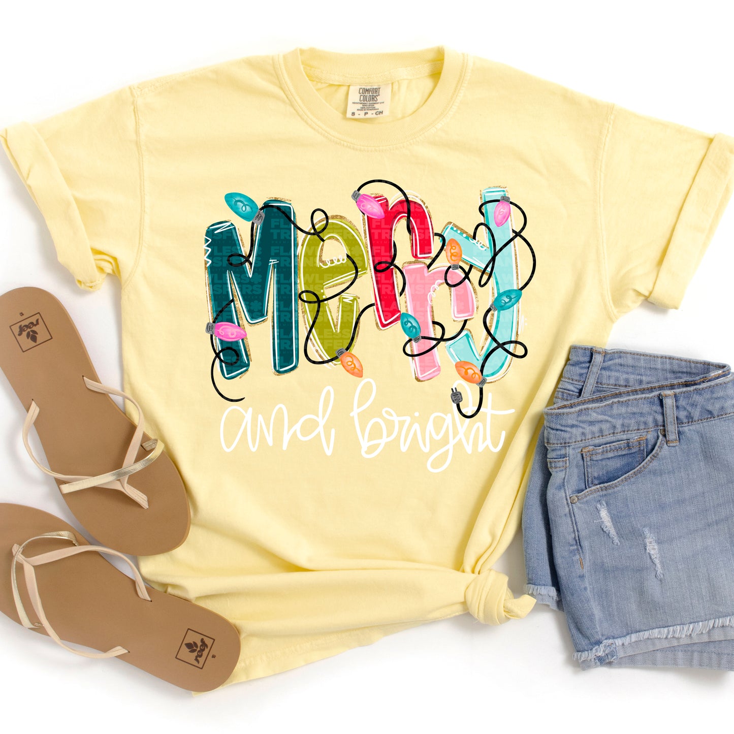 Merry And Bright #2610 DTF Transfer