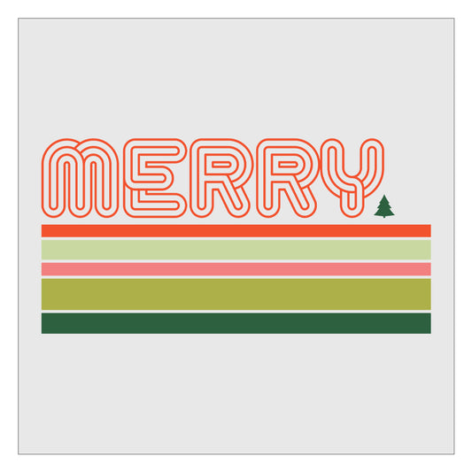 Merry - Striped DTF Transfer