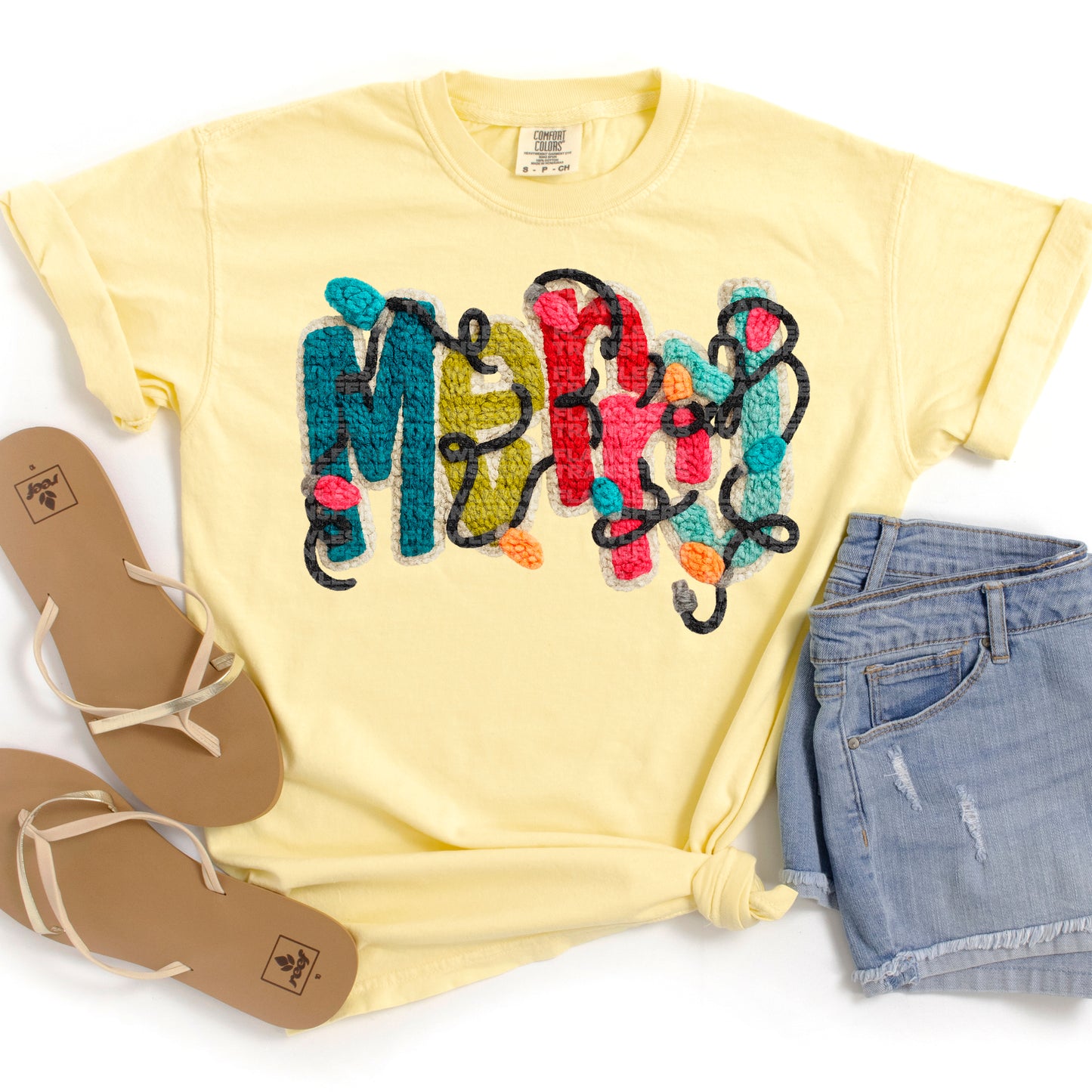 Merry Faux Yarn #2609 DTF Transfer