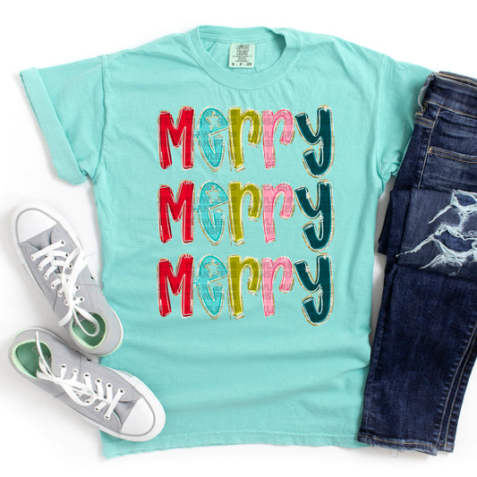 Merry Stacked #2857 DTF Transfer