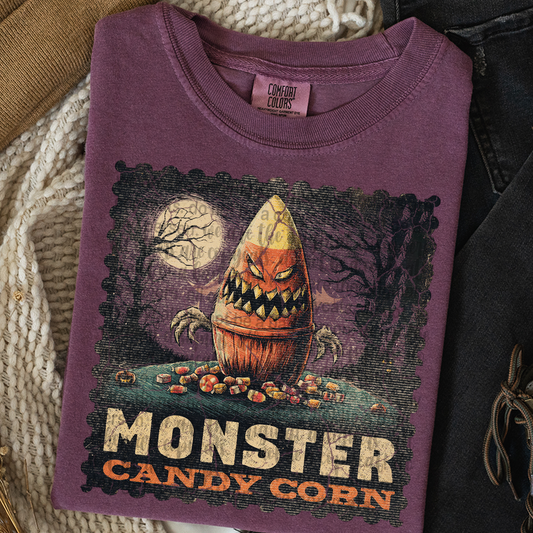 Monster Candy Corn Vintage Stamp #2315 DTF Transfer
