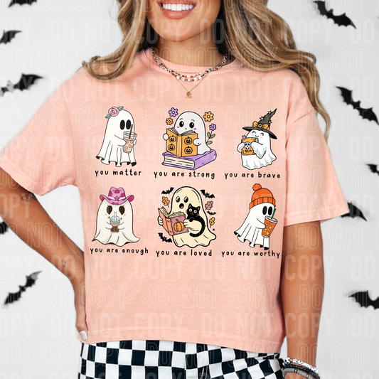 Motivational Halloween Ghosts #2747 DTF Transfer