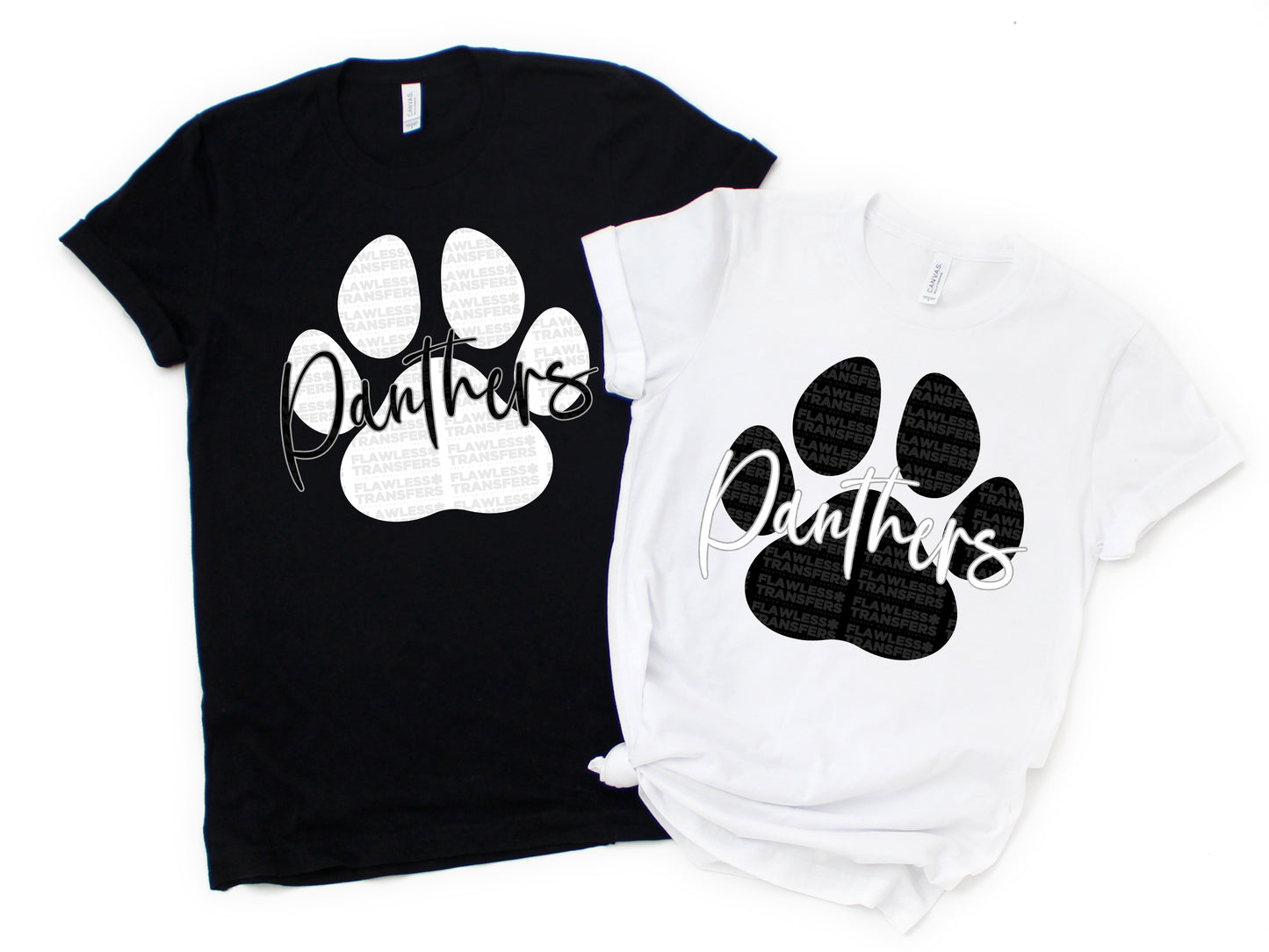 Panthers Paw Print DTF Transfer