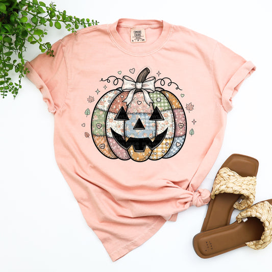 Patchwork Pumpkin #2403 DTF Transfer