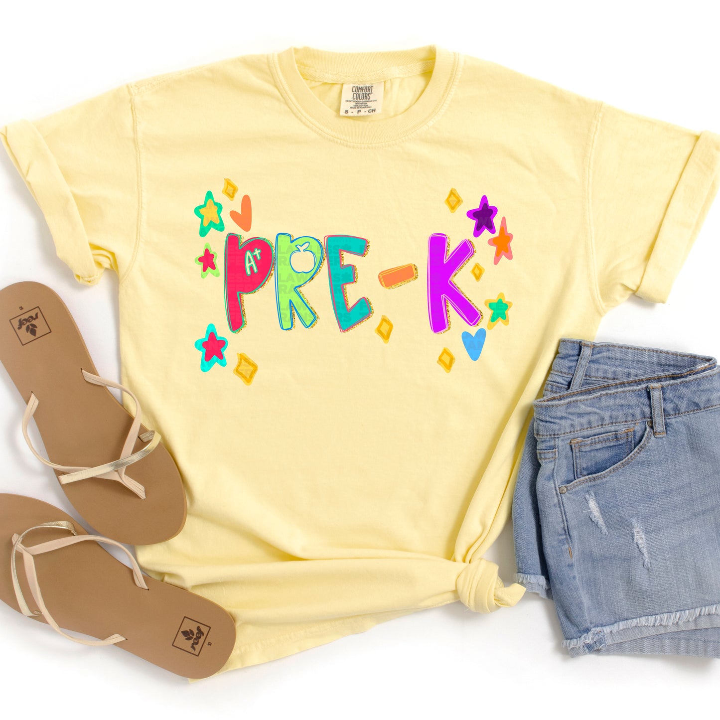 All Grades Back To School Doodles With Glitter #2252 DTF Transfer