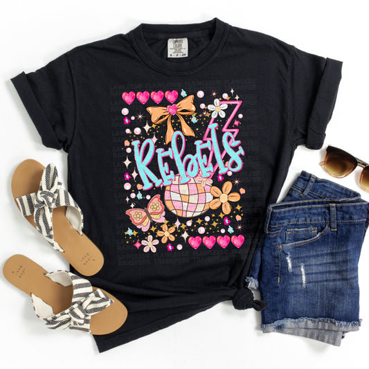 Rebels Preppy Mascot DTF Transfer