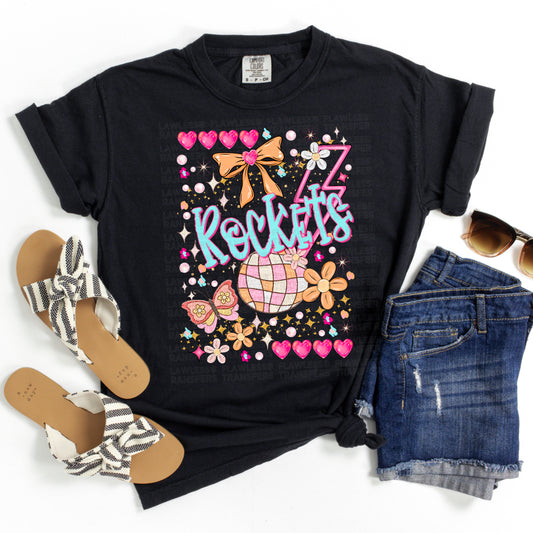 Rockets Preppy Mascot DTF Transfer