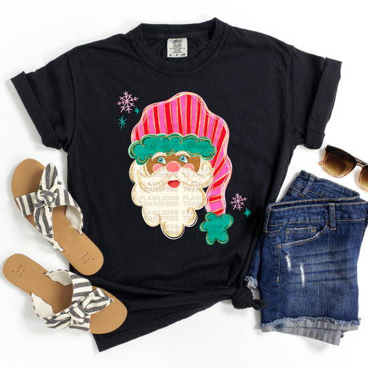 Preppy Black Santa #2874 DTF Transfer