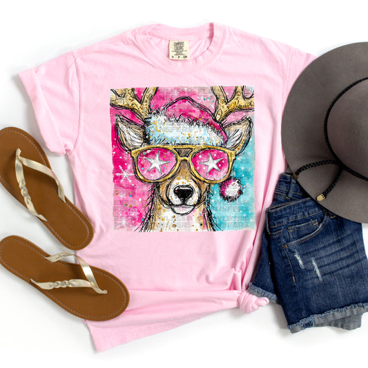 Preppy Christmas Reindeer #2936 DTF Transfer