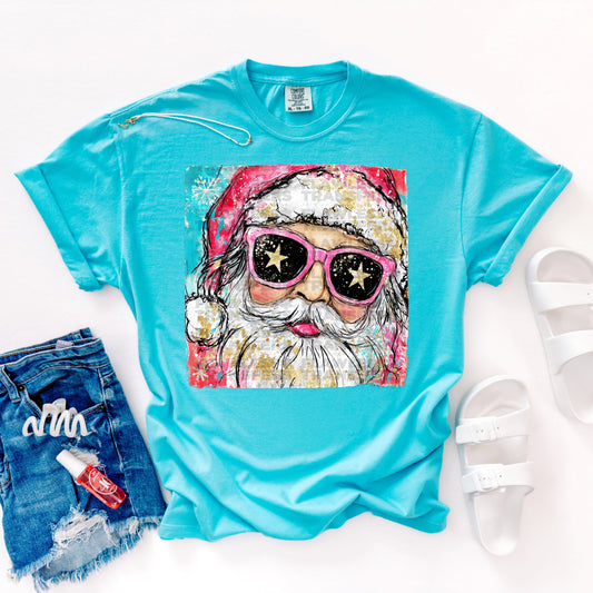 Preppy Christmas Santa #2939 DTF Transfer