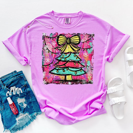 Preppy Christmas Tree #2948 DTF Transfer