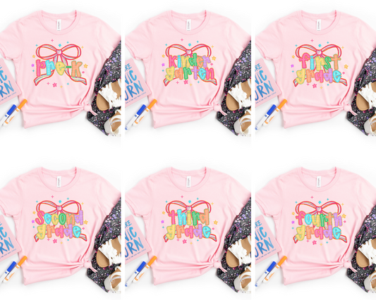 Preppy Coquette Back To School #2193 DTF Transfer