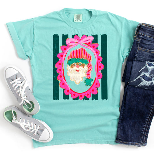 Preppy Frame Black Santa #2875 DTF Transfer