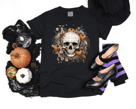 Pumpkin Skull #2440 DTF Transfer