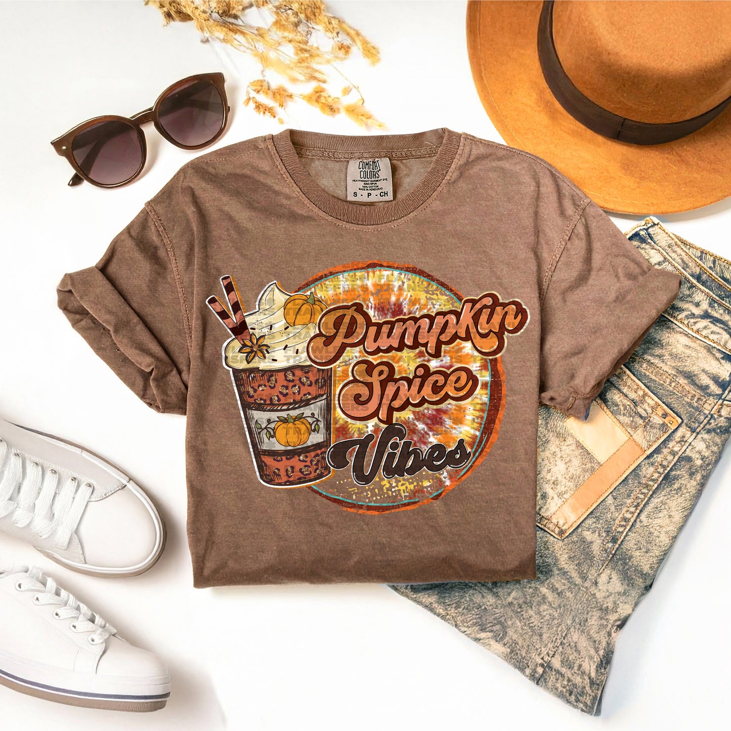 Pumpkin Spice Vibes #0033 DTF Transfer