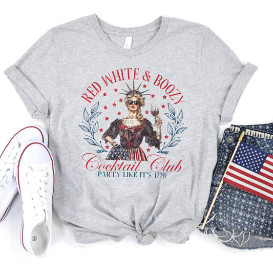 Red White And Boozy #2112 DTF Transfer