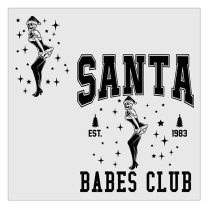 Santa Babes Club DTF Transfer - Pocket and Back Print SET