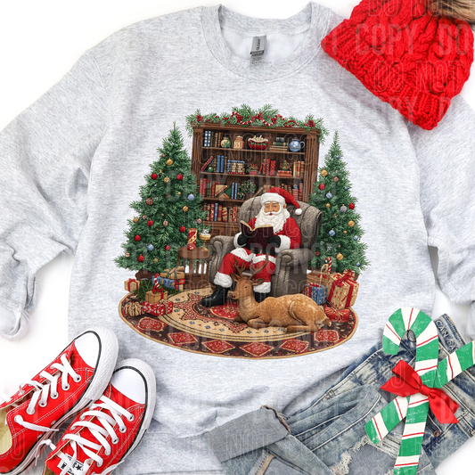 Santa Reading #2578 DTF Transfer