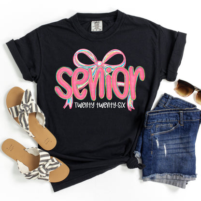 Senior Twenty Twenty Six Coquette Bow #2218 DTF Transfer