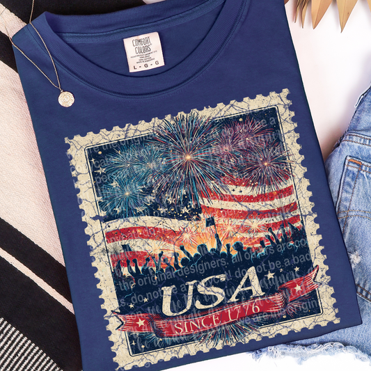 Since 1766 Vintage Stamp #2093 DTF Transfer