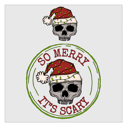 So Merry Its Scary DTF Transfer - Pocket and Back Print SET