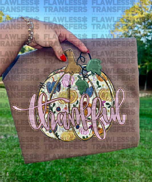 Thankful Pumpkin #2663 DTF Transfer
