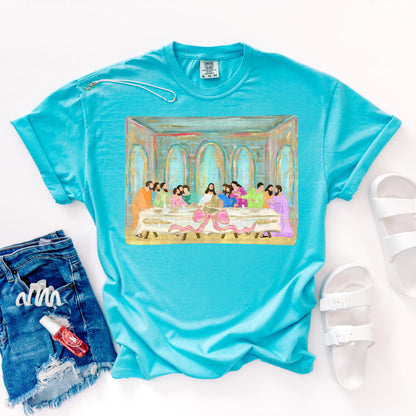 The Last Supper With Pink Bow #2108 DTF Transfer