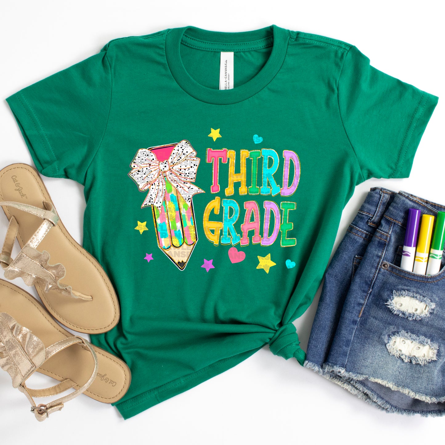 Preppy Pencil Coquette Bow Back To School #2197 DTF Transfer