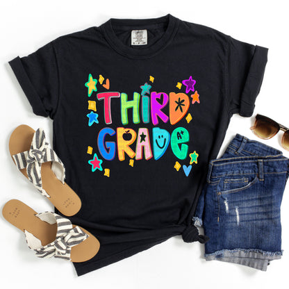 All Grades Back To School Doodles No Glitter #2254 DTF Transfer
