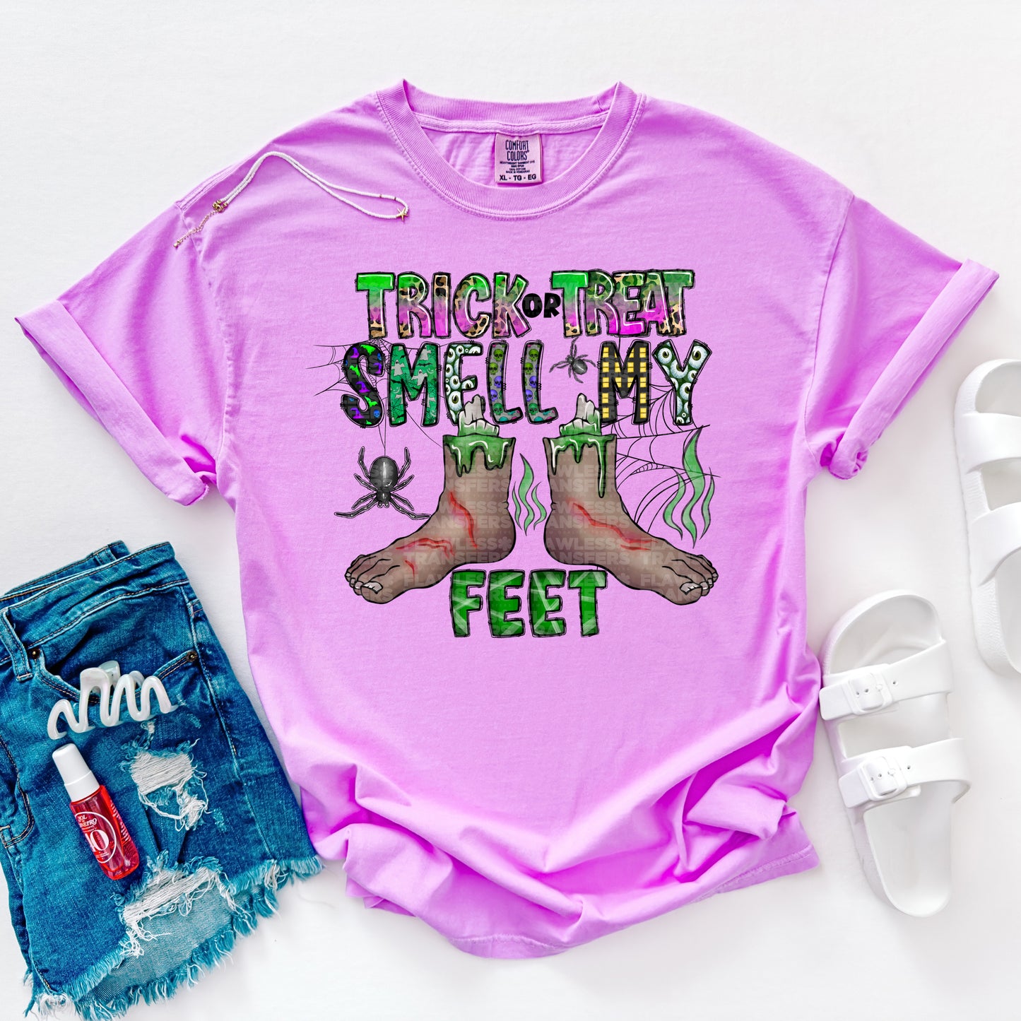 Trick Or Treat Smell My Feet #2448 DTF Transfer