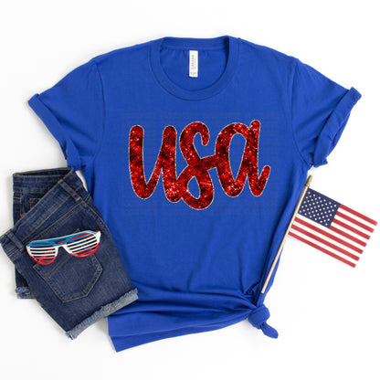 USA Faux Sequins #0083 DTF Transfer