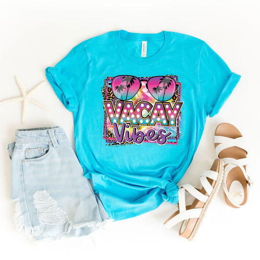Vacay Vibes Tropical Beach Sunglasses DTF Transfer