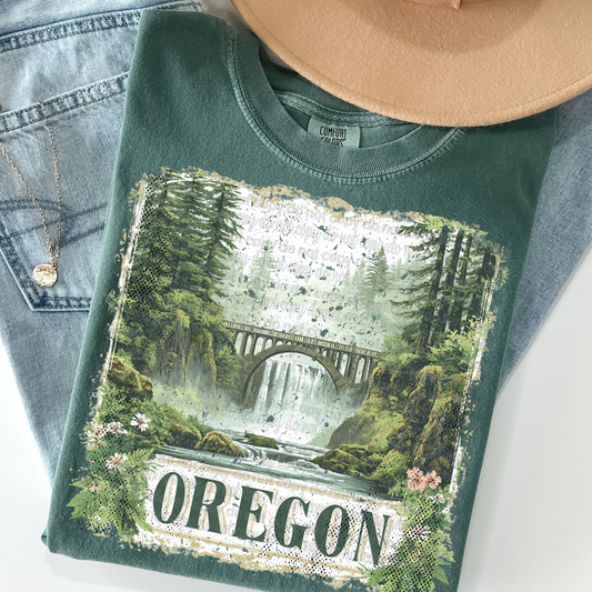 Oregon Vintage Stamp DTF Transfer