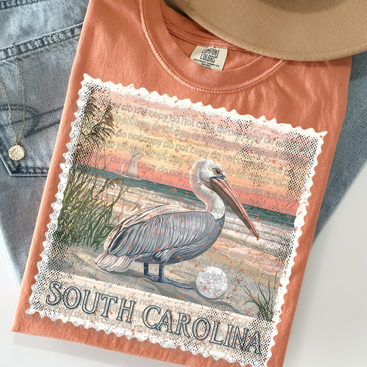 South Carolina Vintage Stamp DTF Transfer