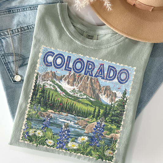 Colorado Vintage Stamp DTF Transfer