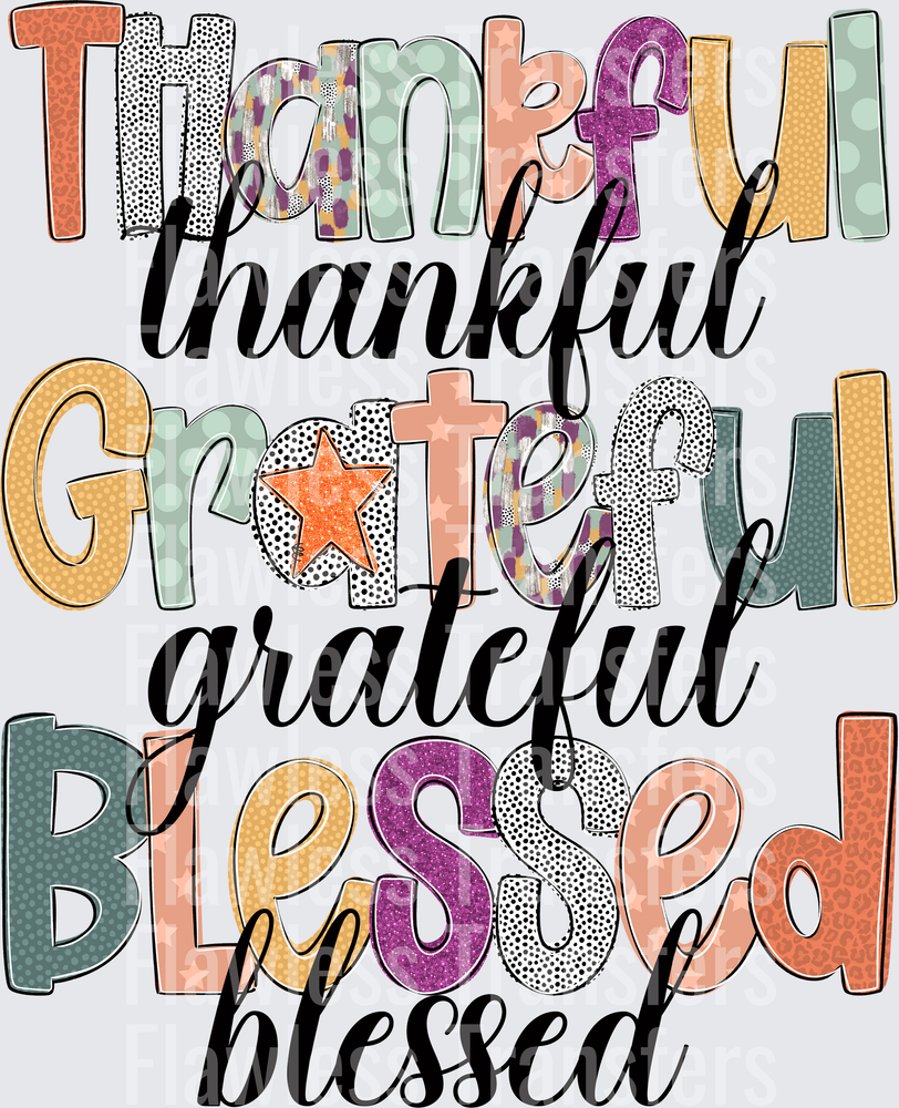 Thankful Grateful Blessed #0232