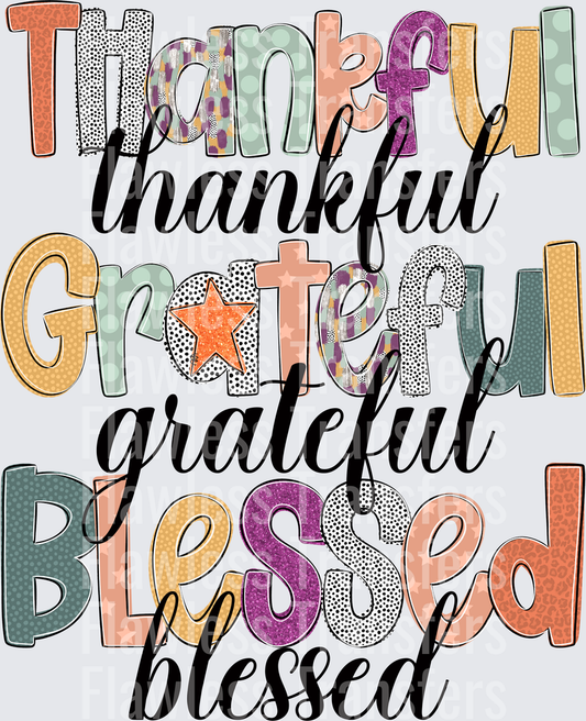 Thankful Grateful Blessed #0232