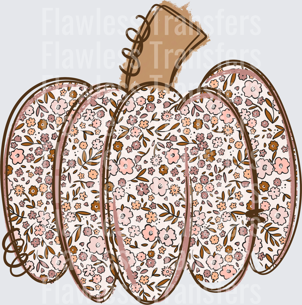 Floral Pumpkin #1880