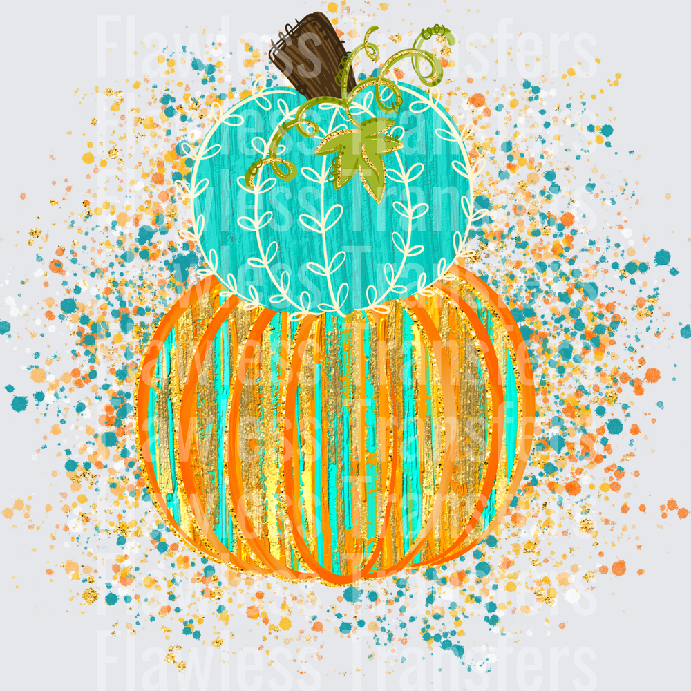 Pumpkin Stacked Splatter #0410