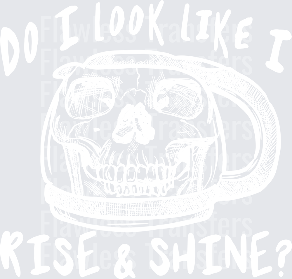 Do I Look Like I Rise And Shine #4869