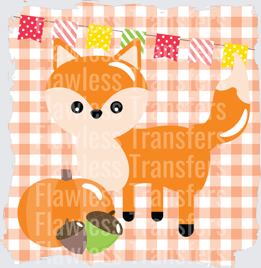 Boy Fox With Pumpkin #0386