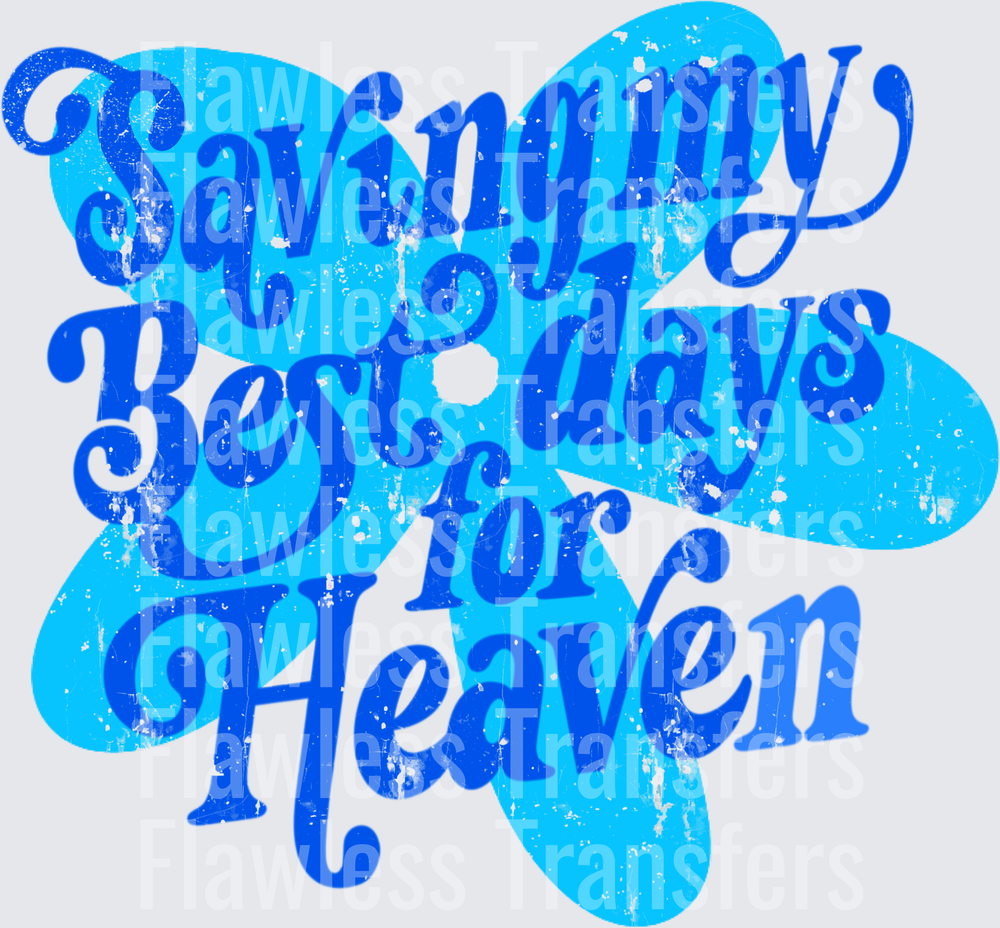 Saving My Best Days For Heaven #5411