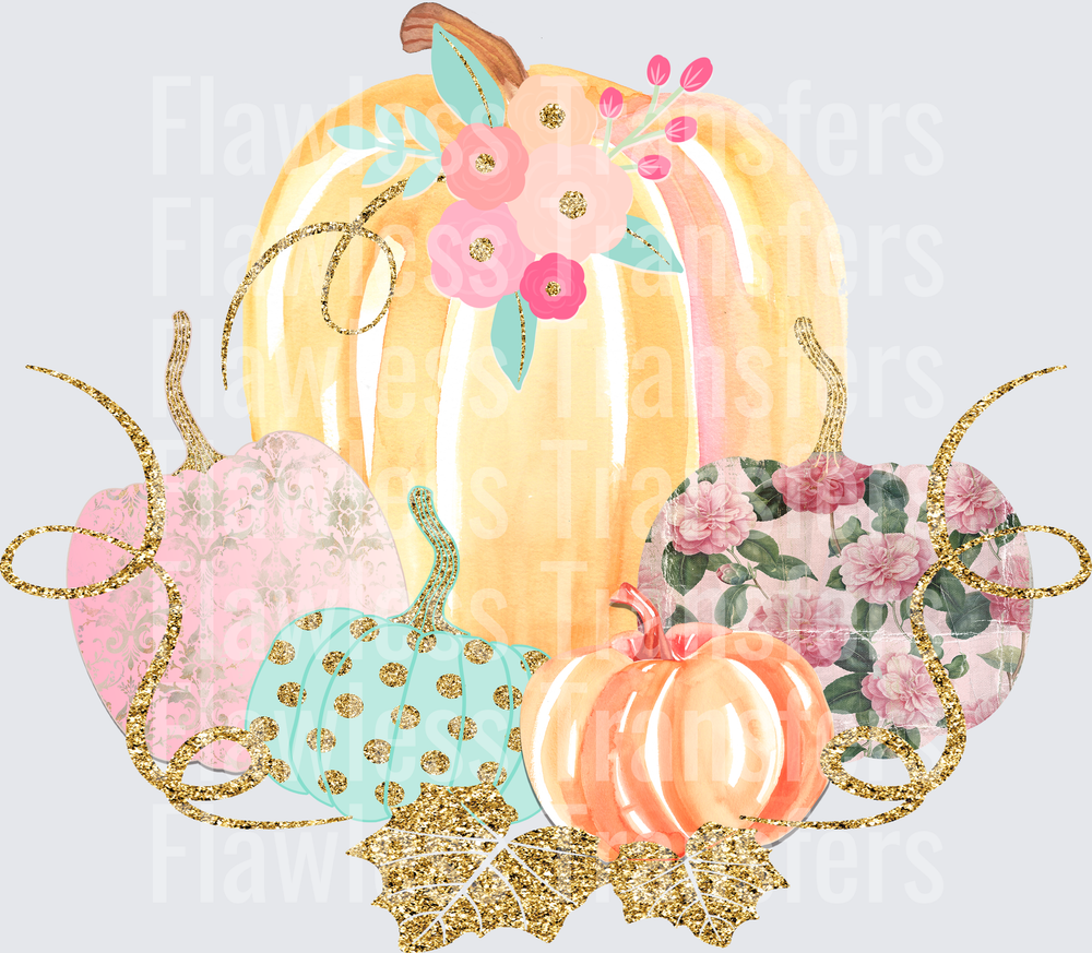 Pastel Vintage Pumpkins #0371
