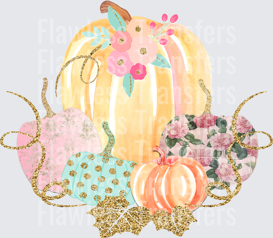 Pastel Vintage Pumpkins #0371