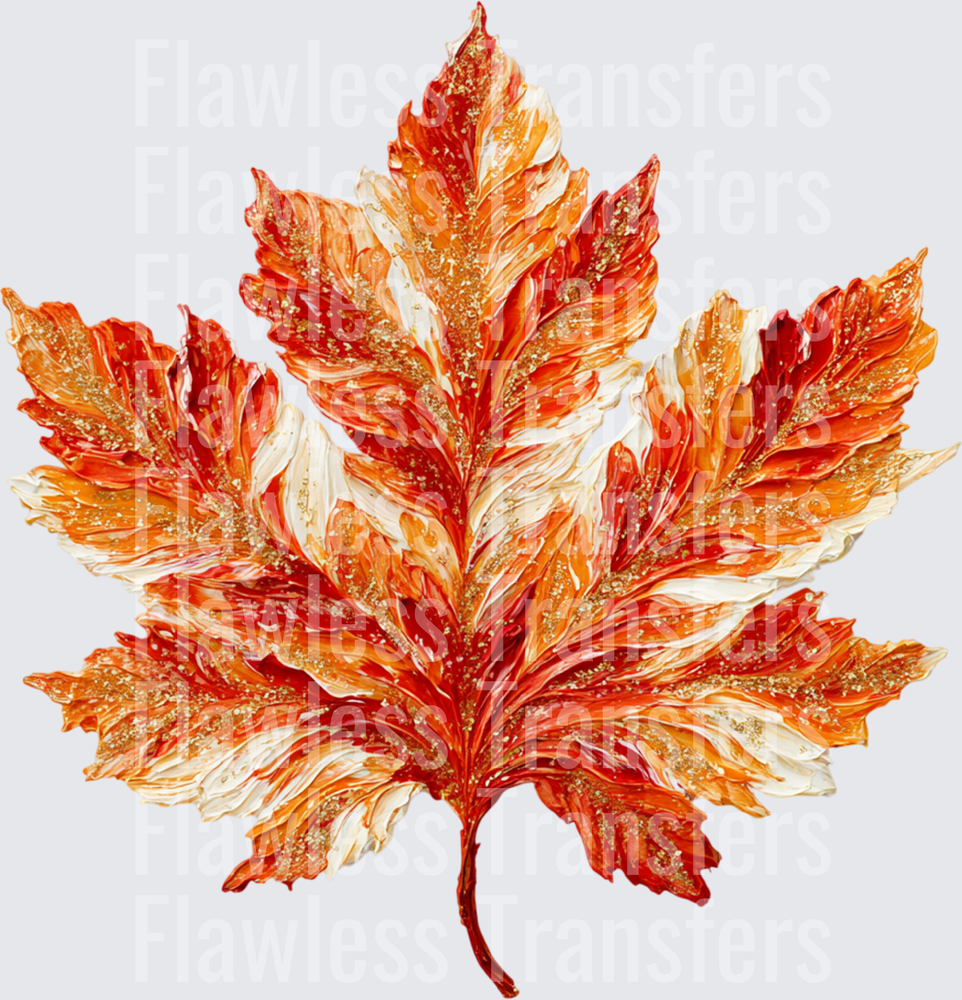 Brushstroke Maple Leaf #0324